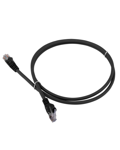 Патч-корд LANMASTER LSZH UTP кат.5e, 0.3 м, черный LANMASTER LAN-PC45/U5E-0.3-BK в Саратове Патчкорды (медные) Pintop.ru